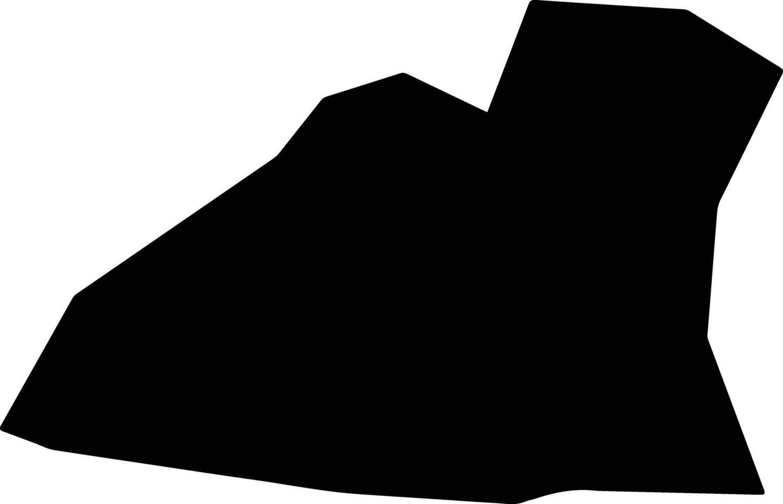 Ikere Nigeria silhouette map vector