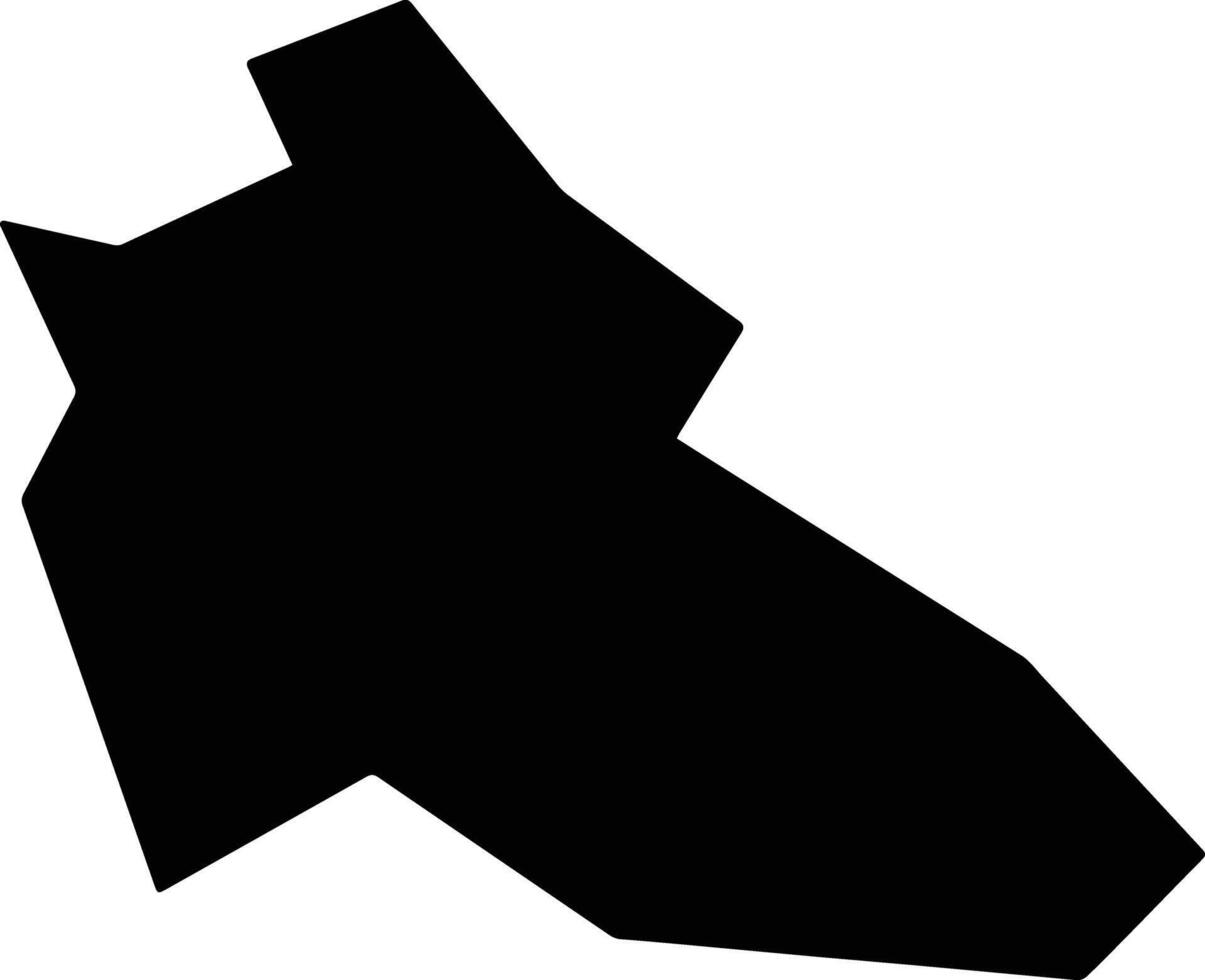 Ikotos South Sudan silhouette map vector