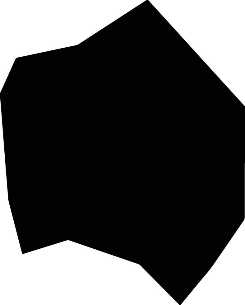 Ikot Ekpene Nigeria silhouette map vector