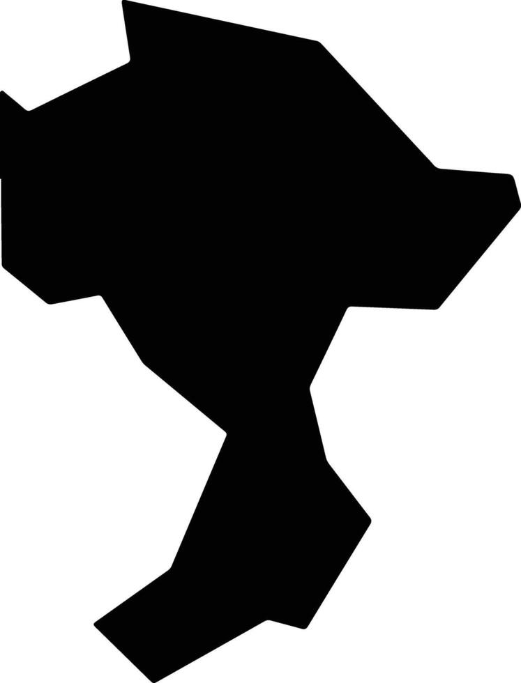 Ila Nigeria silhouette map vector