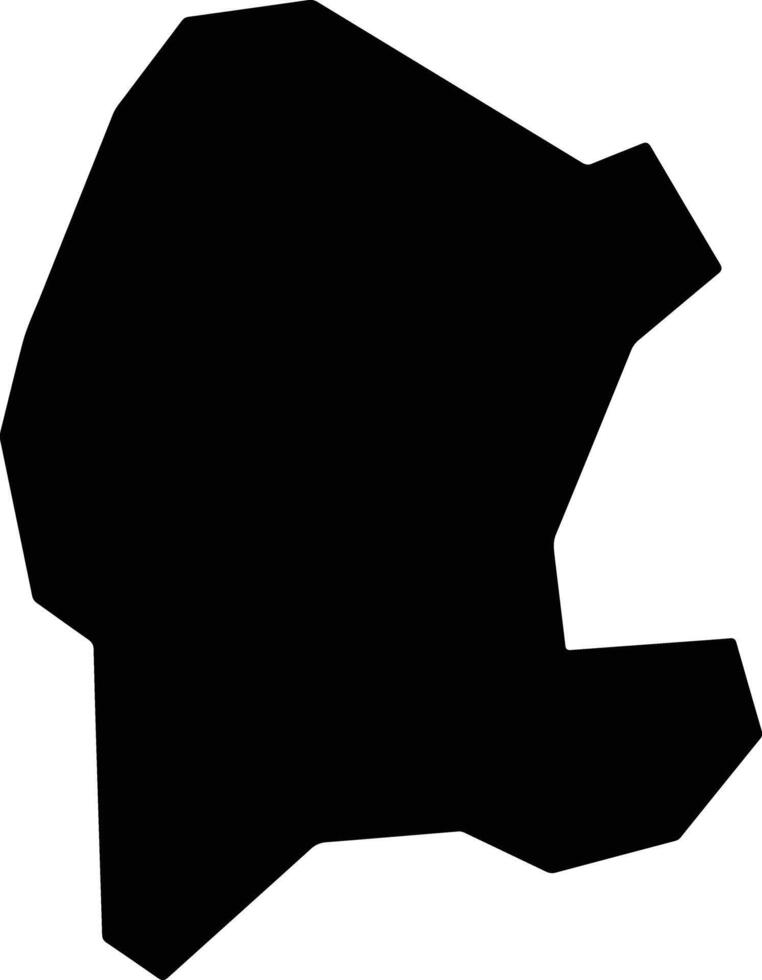 Ikwuano Nigeria silhouette map vector