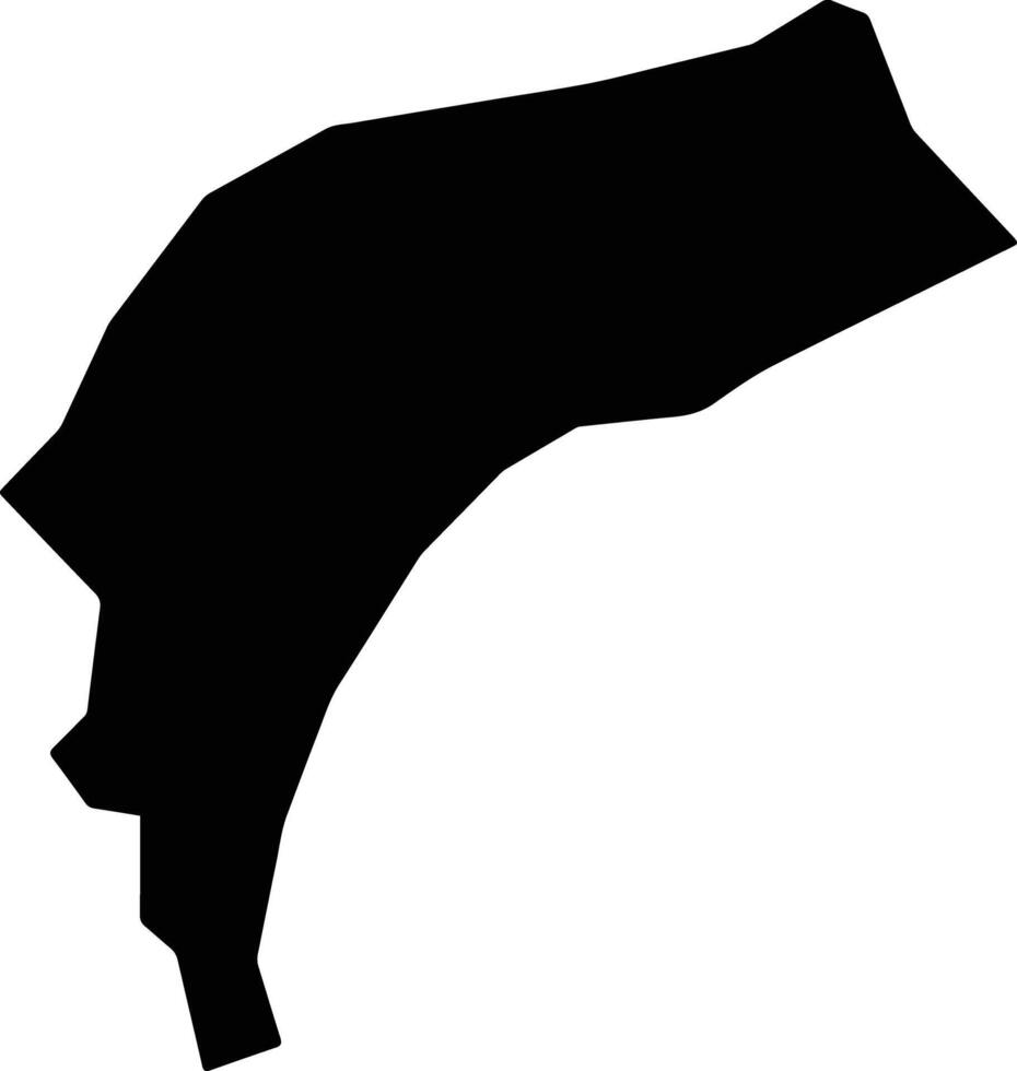 Ilha Solteira Brazil silhouette map vector