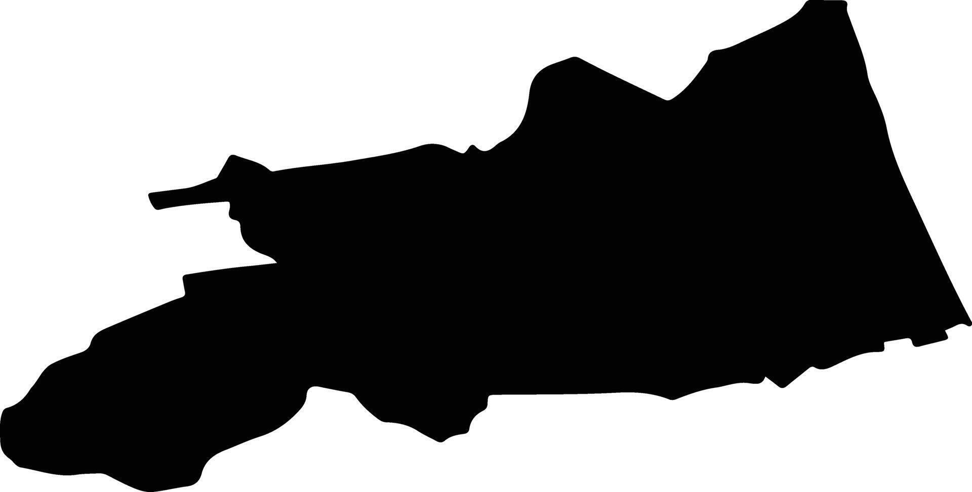 ILISESTI Romania silhouette map vector