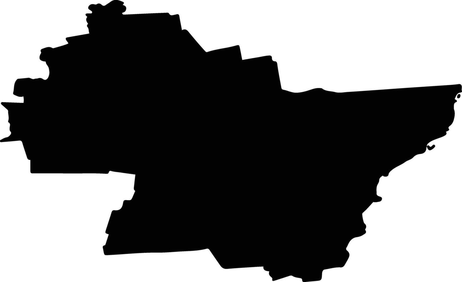 Illuka vald Estonia silhouette map vector