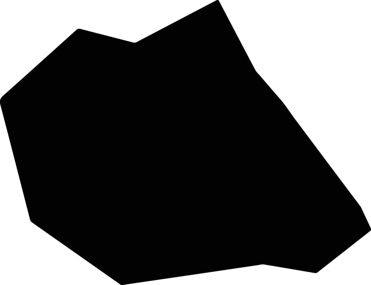 Ilorin West Nigeria silhouette map vector