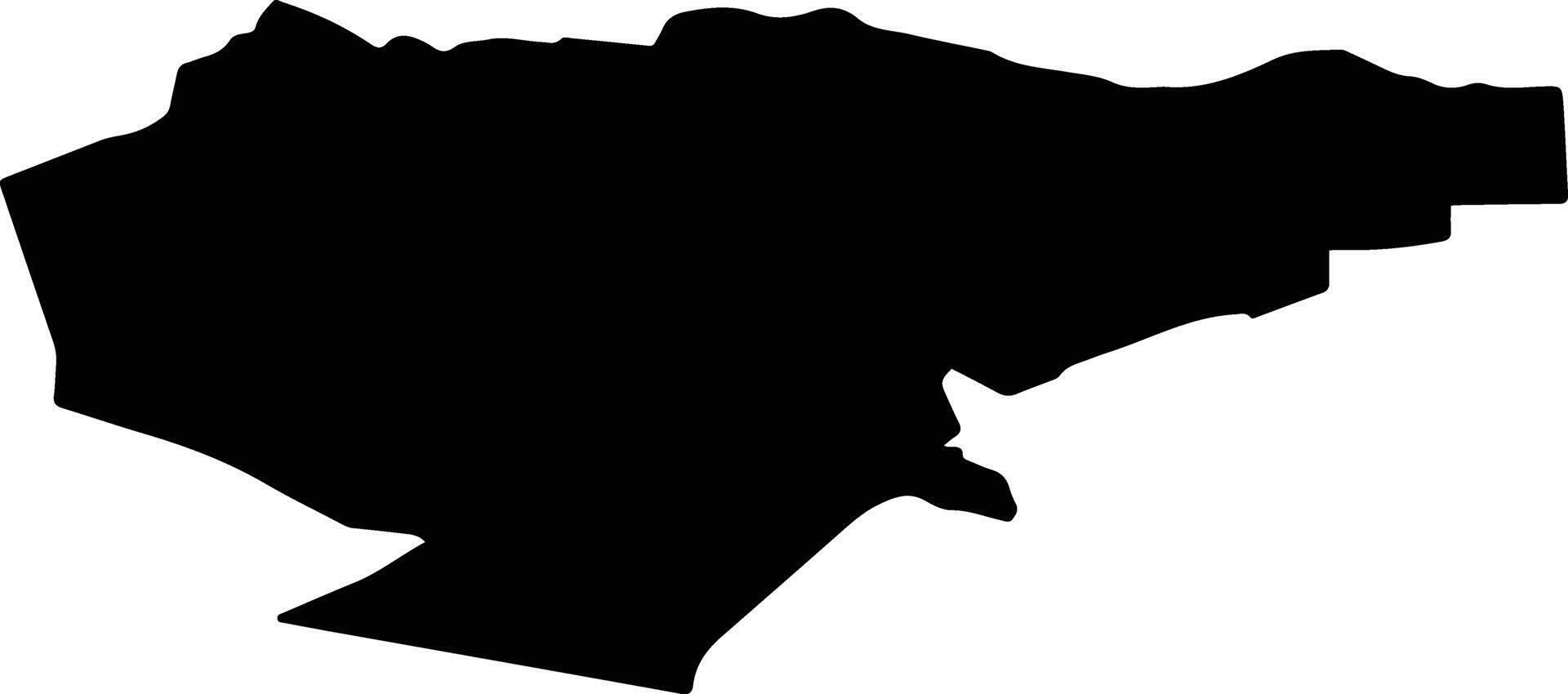 Ilzenes pag Latvia silhouette map vector