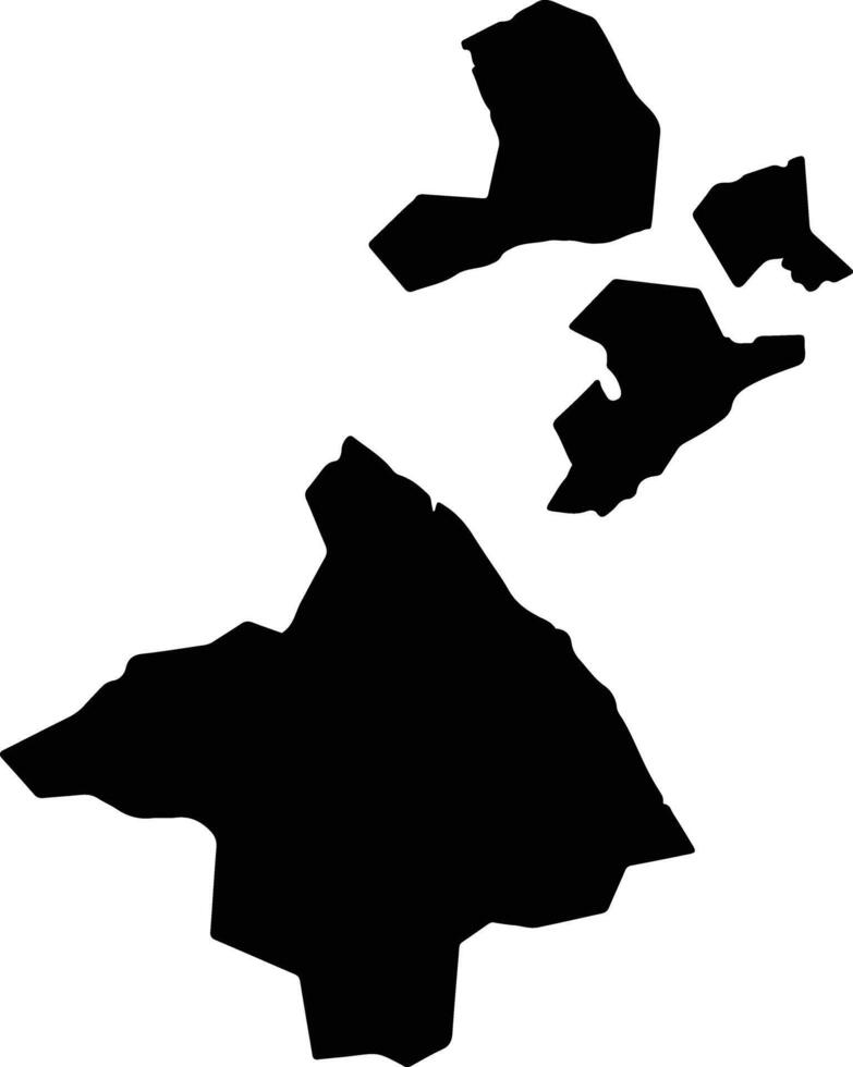 Imabari Japan silhouette map vector
