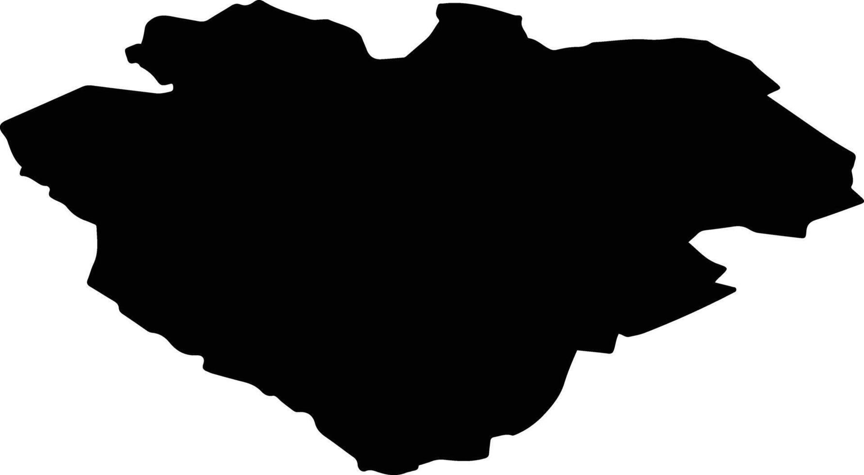 Imavere vald Estonia silhouette map vector