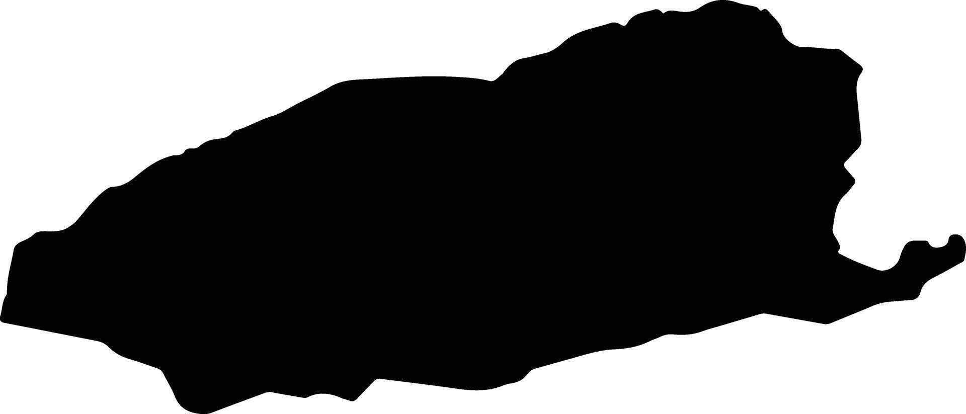 Imbros Turkey silhouette map vector