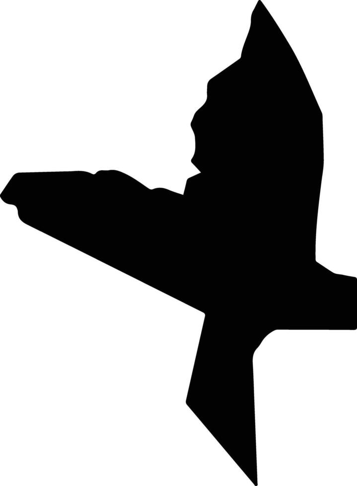 Imeong Palau silhouette map vector