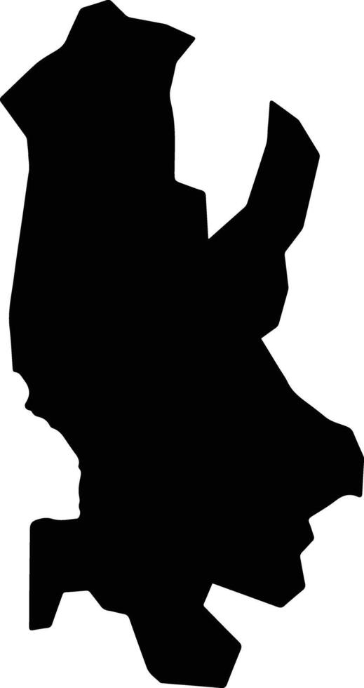 Imeko Afon Nigeria silhouette map vector