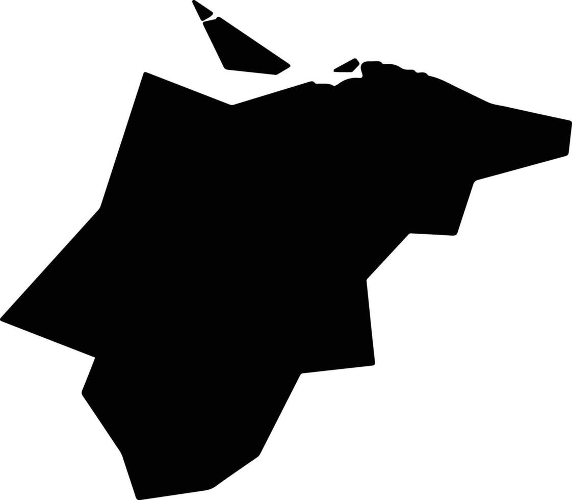 Imizu Japan silhouette map vector