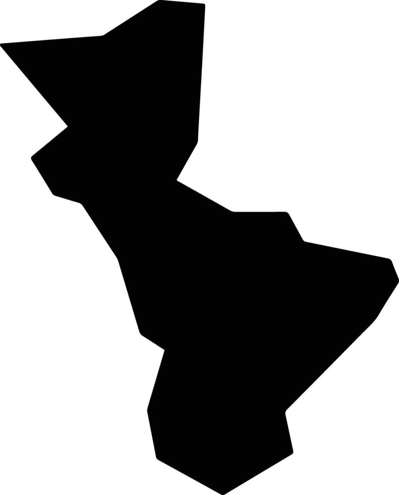 Inagawa Japan silhouette map vector