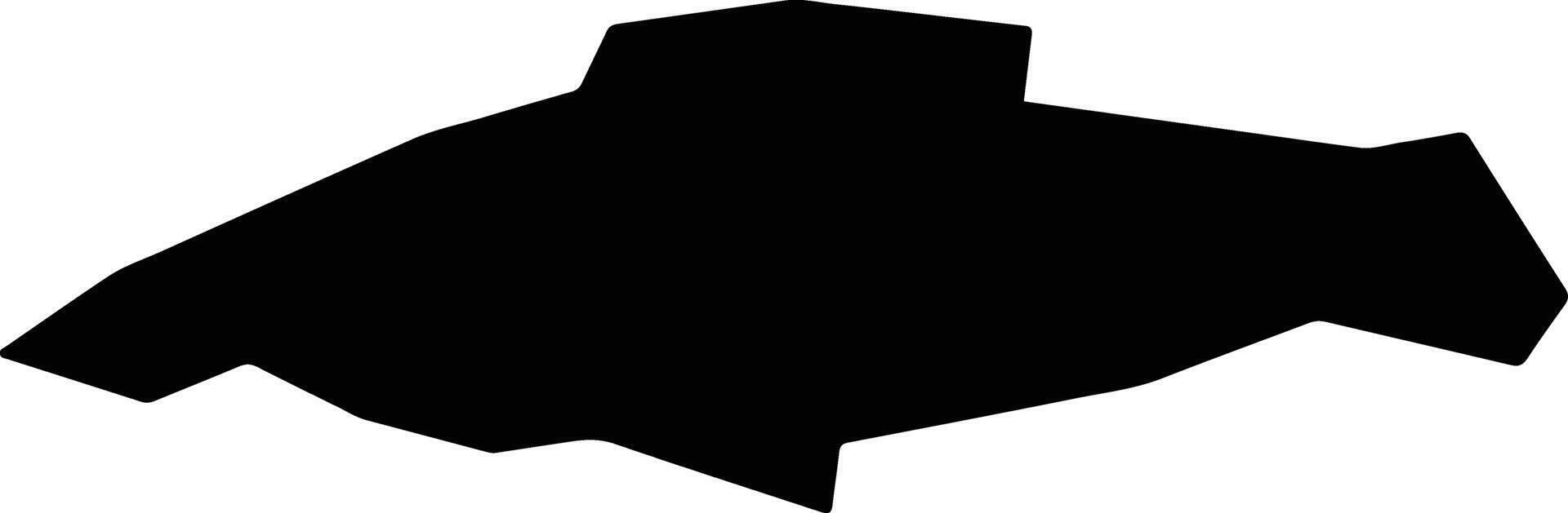 Inderskiy Kazakhstan silhouette map vector