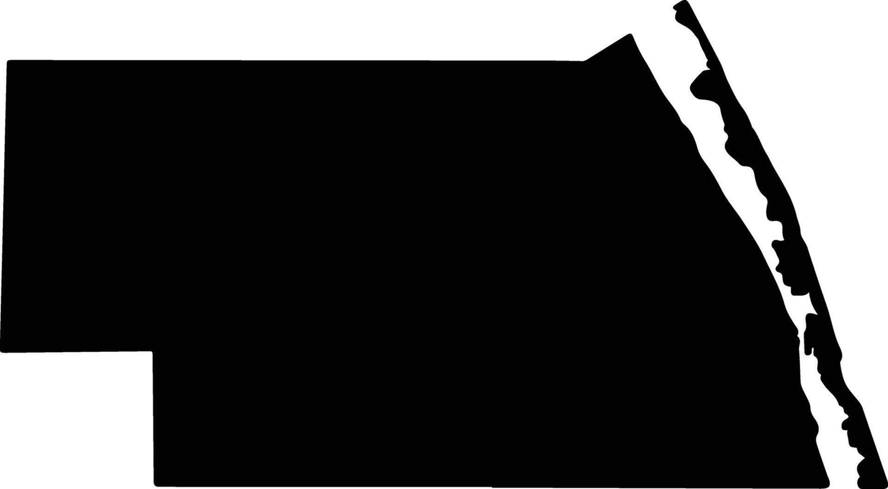Indian River United States silhouette map vector