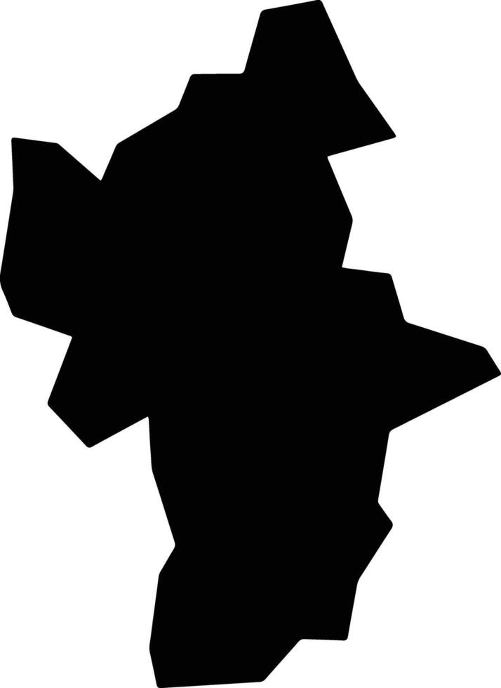 Ingawa Nigeria silhouette map vector