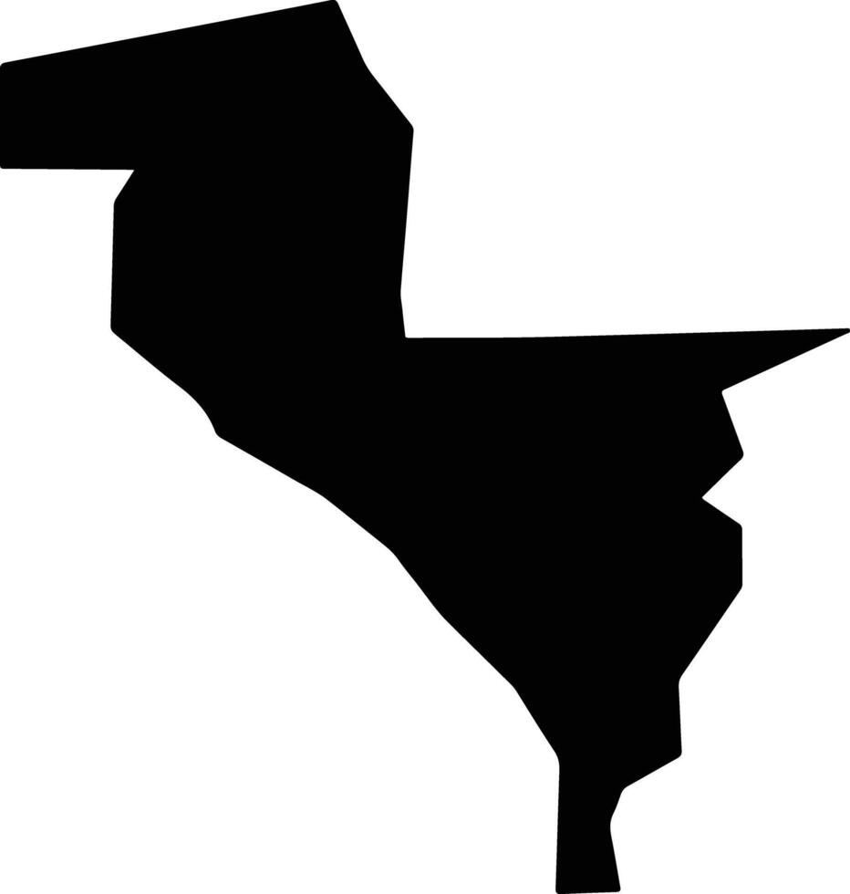 Ingall Niger silhouette map vector