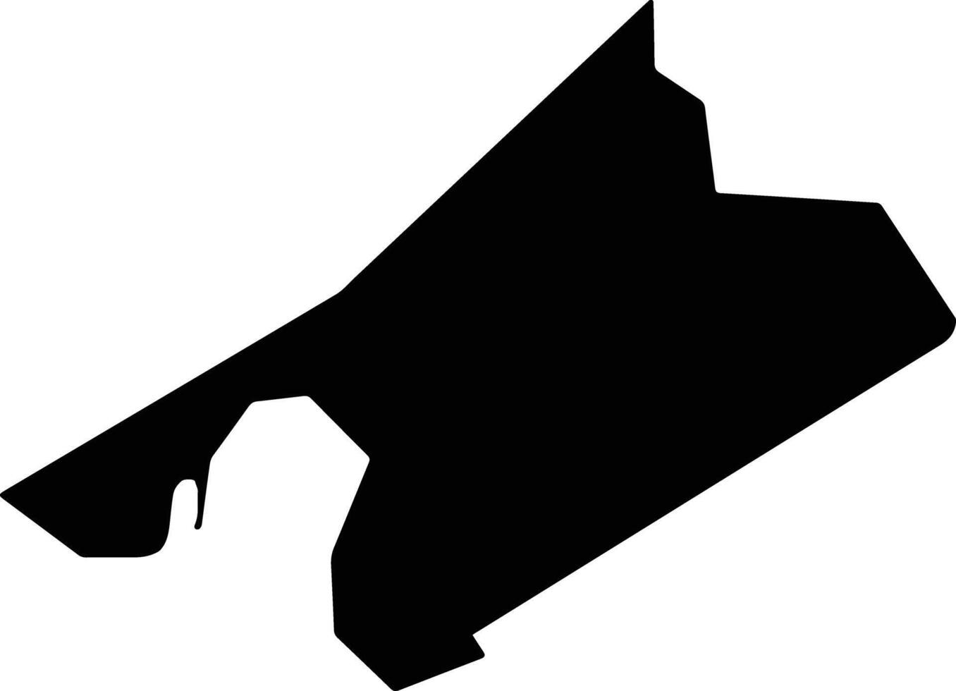 Inhangapi Brazil silhouette map vector