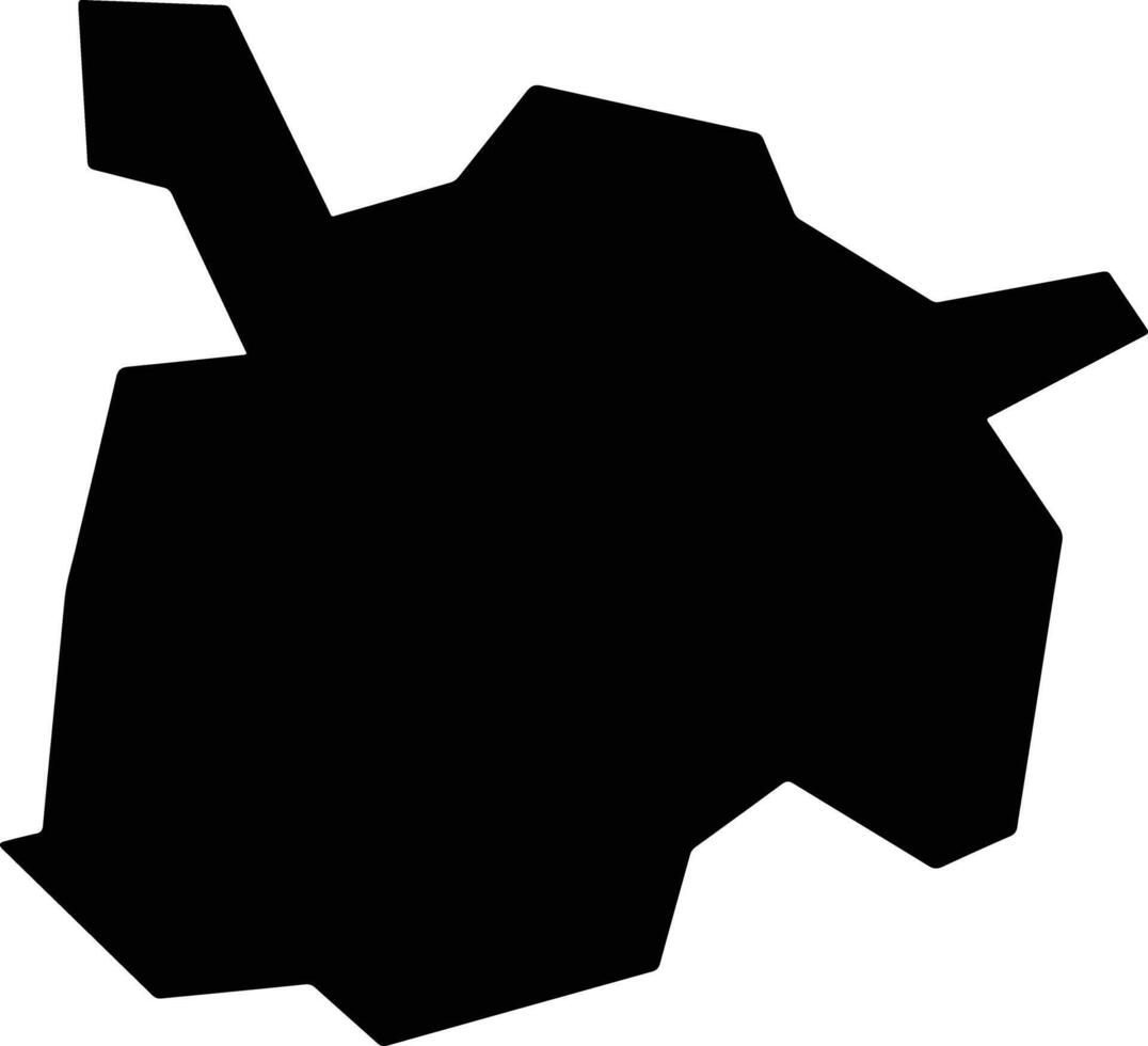 Inkhundla Lobamba Lomdzala Eswatini silhouette map vector