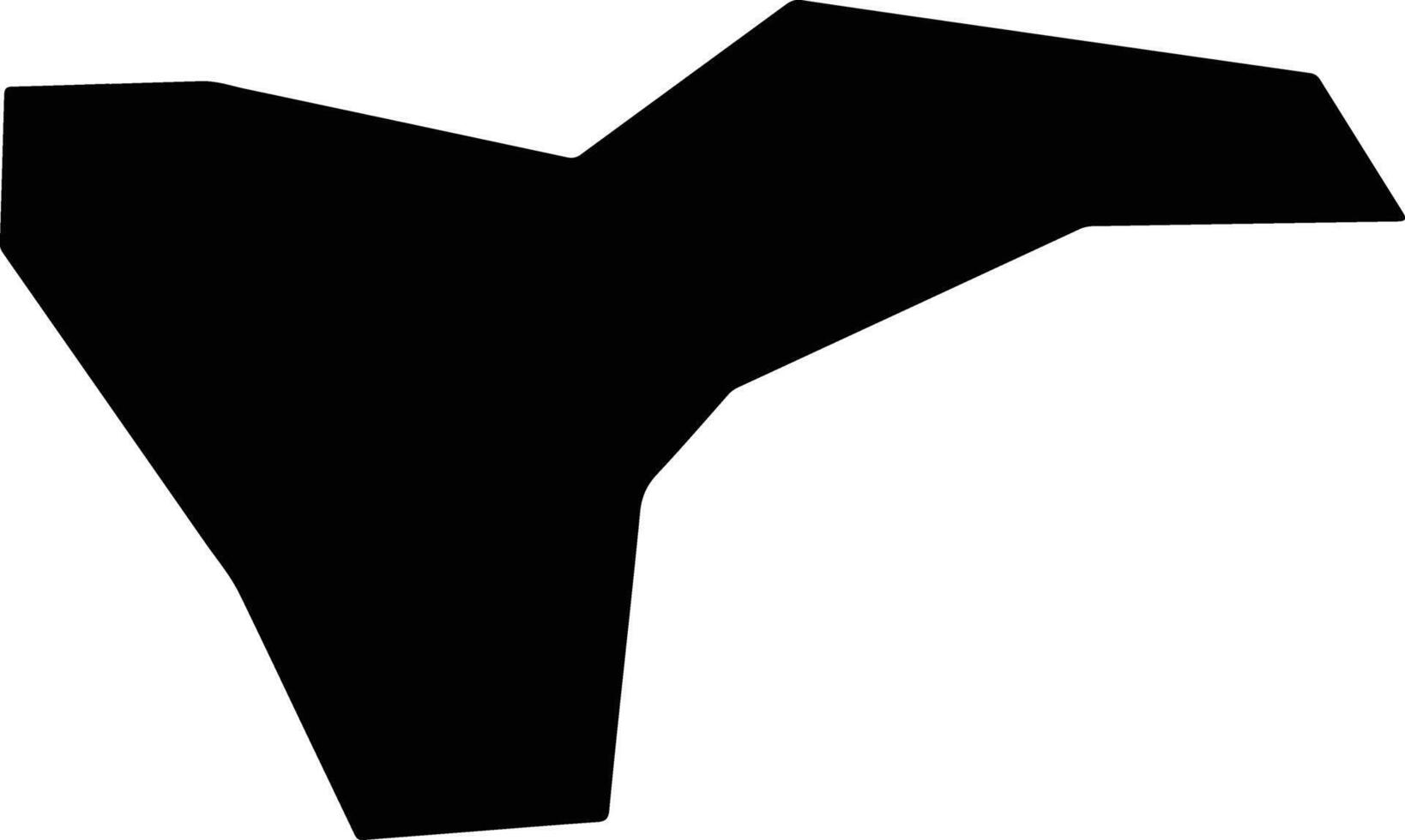 Inkhundla Manzini Eswatini silhouette map vector