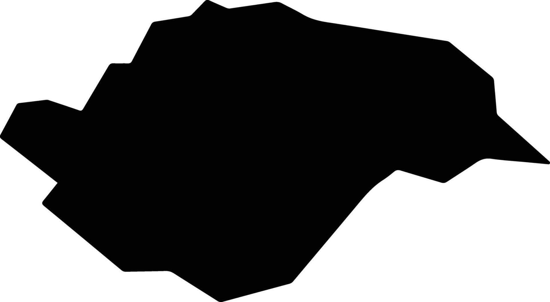 Inkhundla Mtsambama Eswatini silhouette map vector