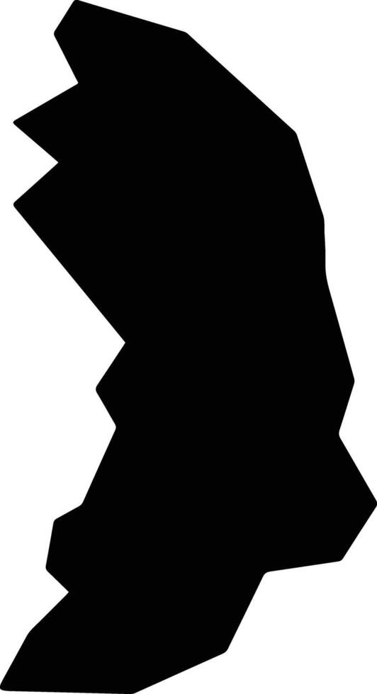 Ipanema Brazil silhouette map vector