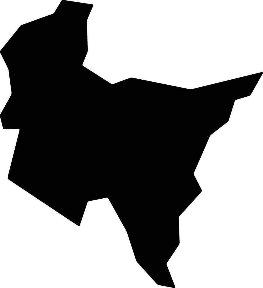 Ipu Brazil silhouette map vector