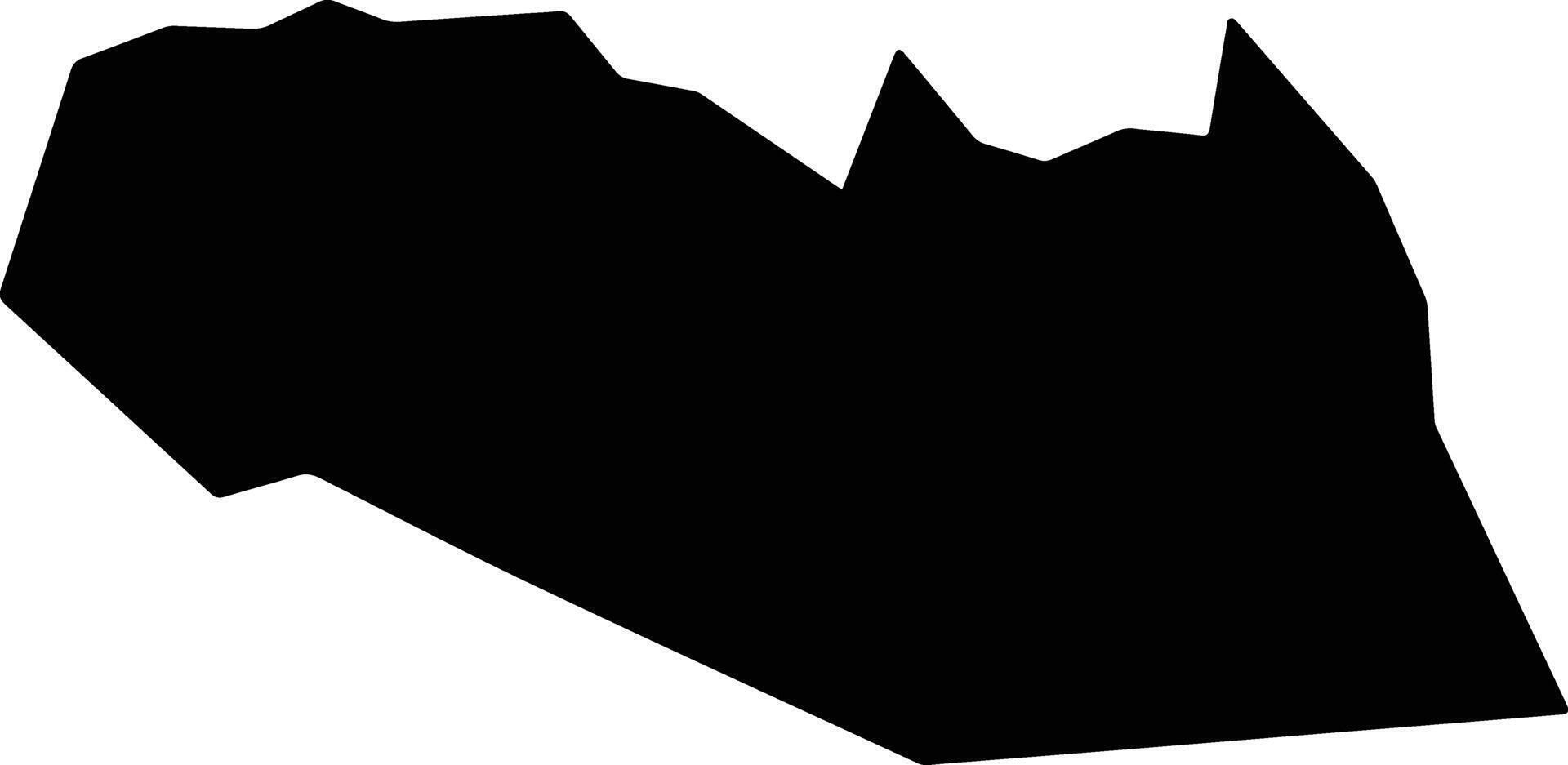 Ipupiara Brazil silhouette map vector