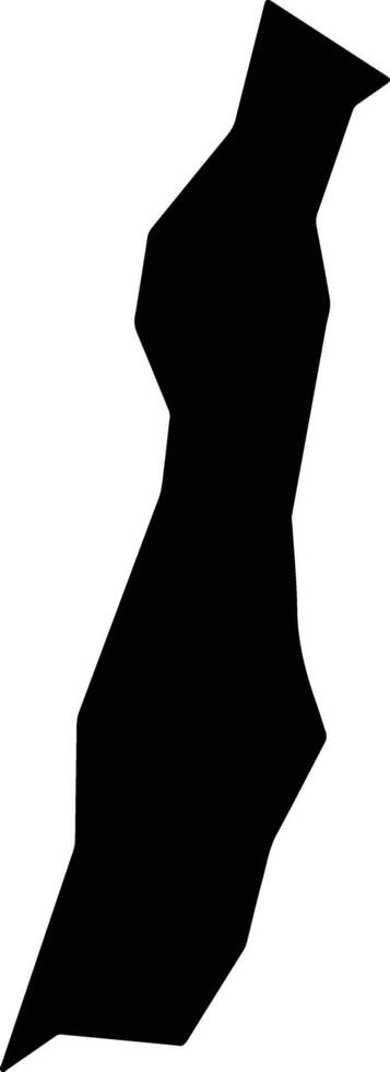 Irapuru Brazil silhouette map vector