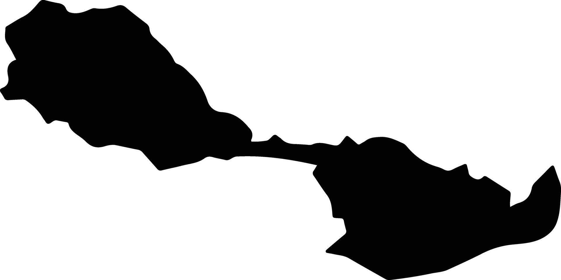 Iranduba Brazil silhouette map vector