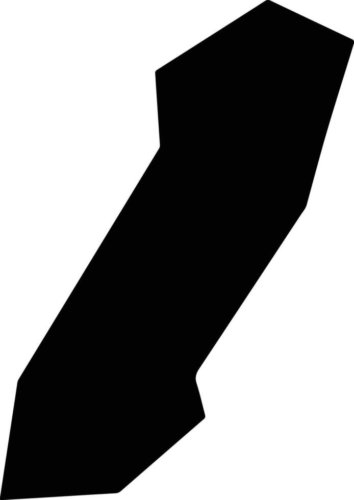 Irepodun Nigeria silhouette map vector