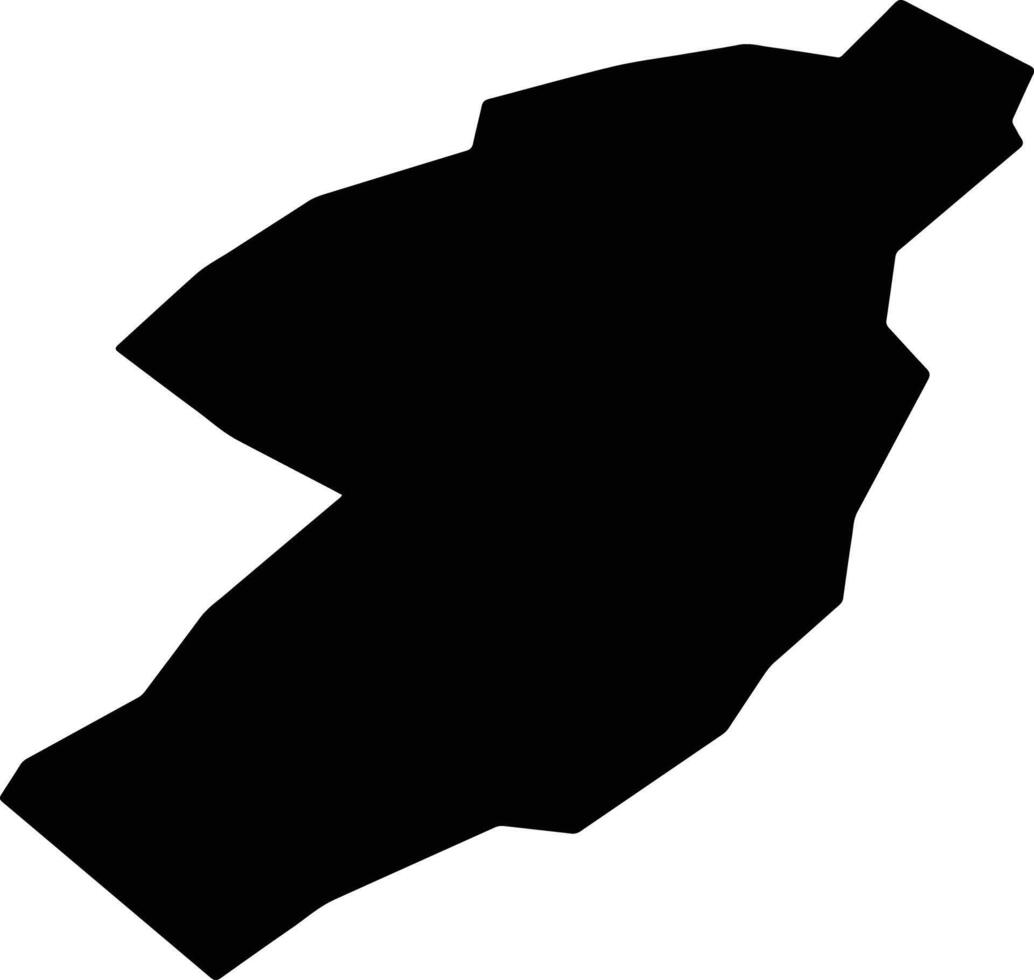 Iretama Brazil silhouette map vector