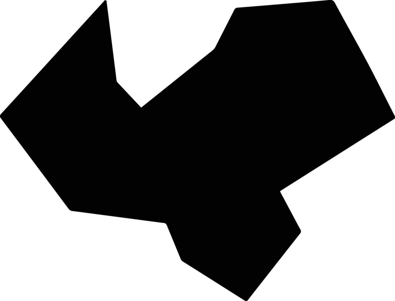Irupi Brazil silhouette map vector