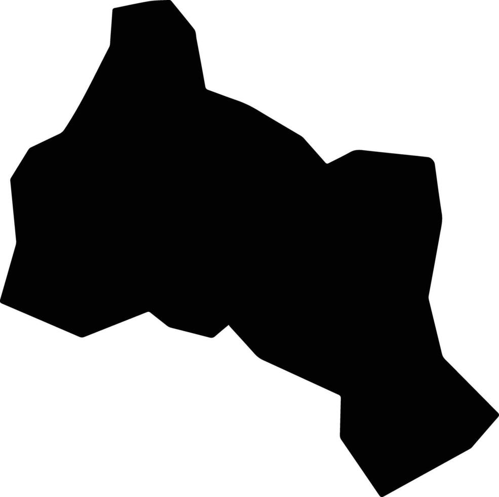 Isale Burundi silhouette map vector