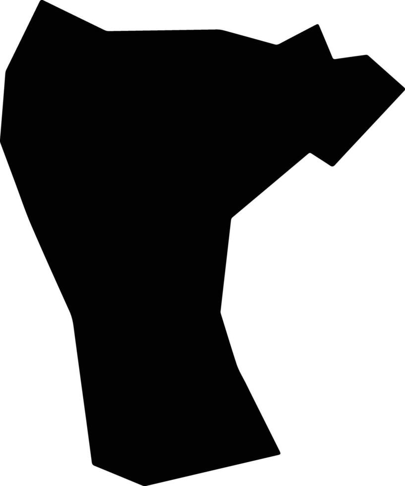 Ise Orun Nigeria silhouette map vector