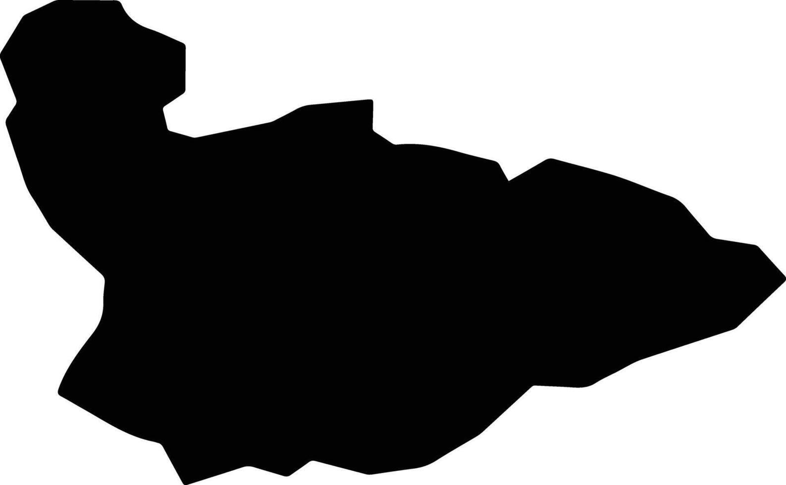 Ishkamish Afghanistan silhouette map vector