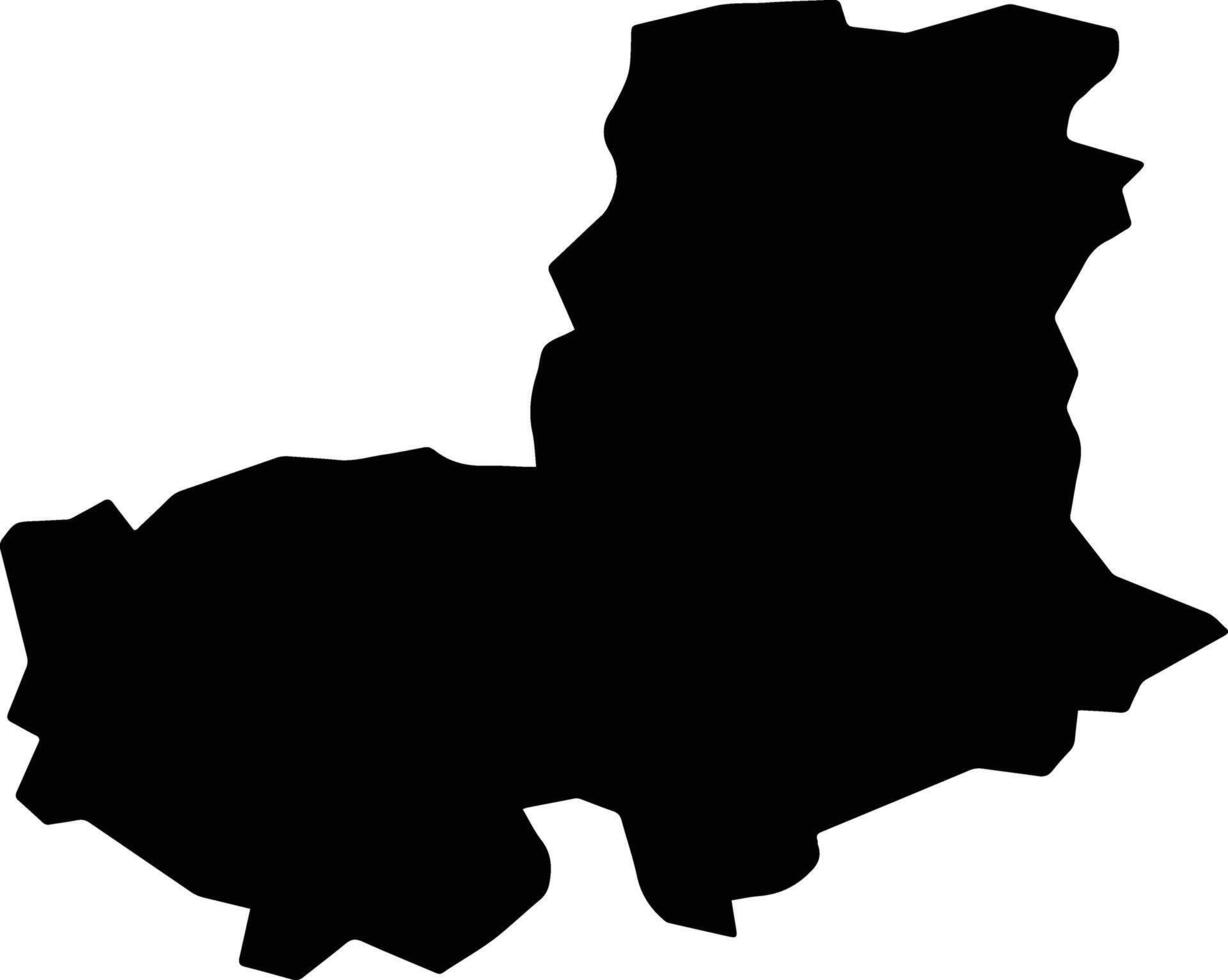 Ishtarlay Afghanistan silhouette map vector