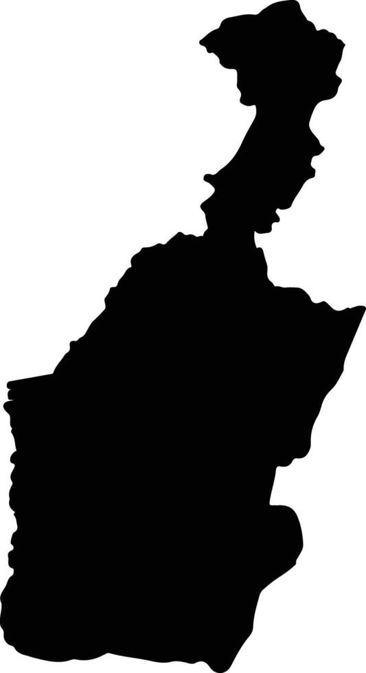 Isidro Ayora Ecuador silhouette map vector