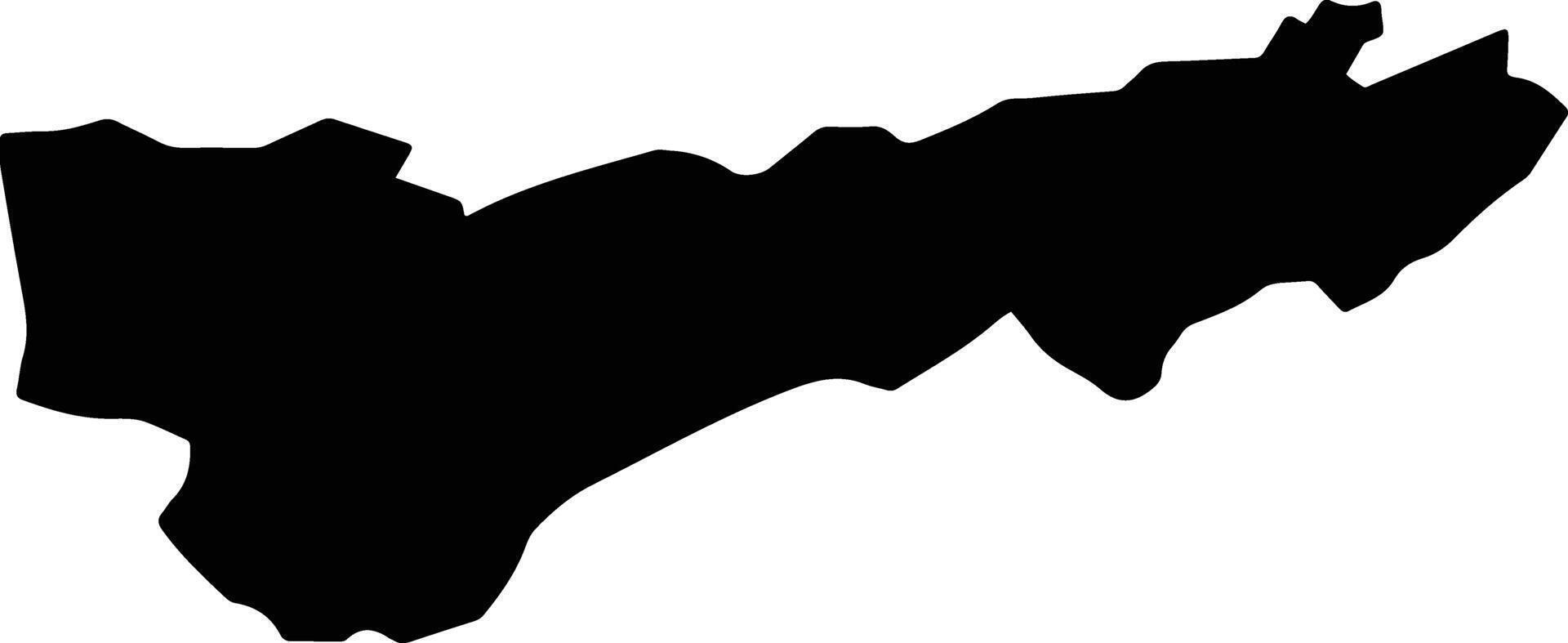 Isidro Fabela Mexico silhouette map vector