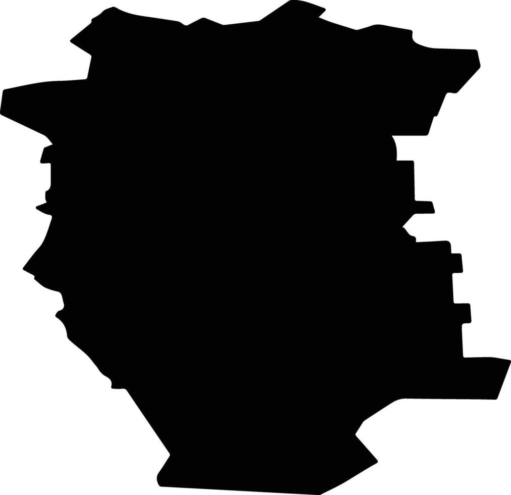 Isilkulsky District Russia silhouette map vector