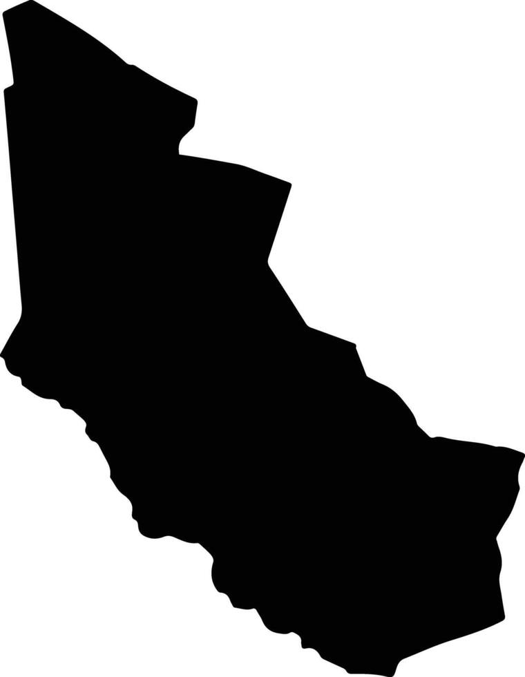 Isla Pucu Paraguay silhouette map vector