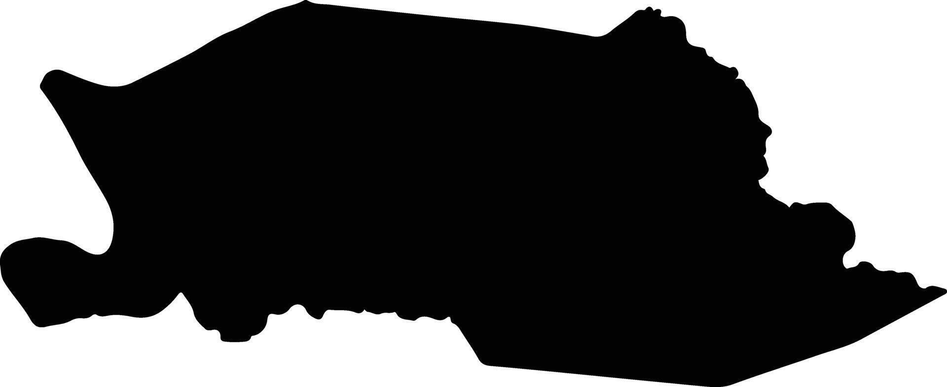 Isla Umbu Paraguay silhouette map vector