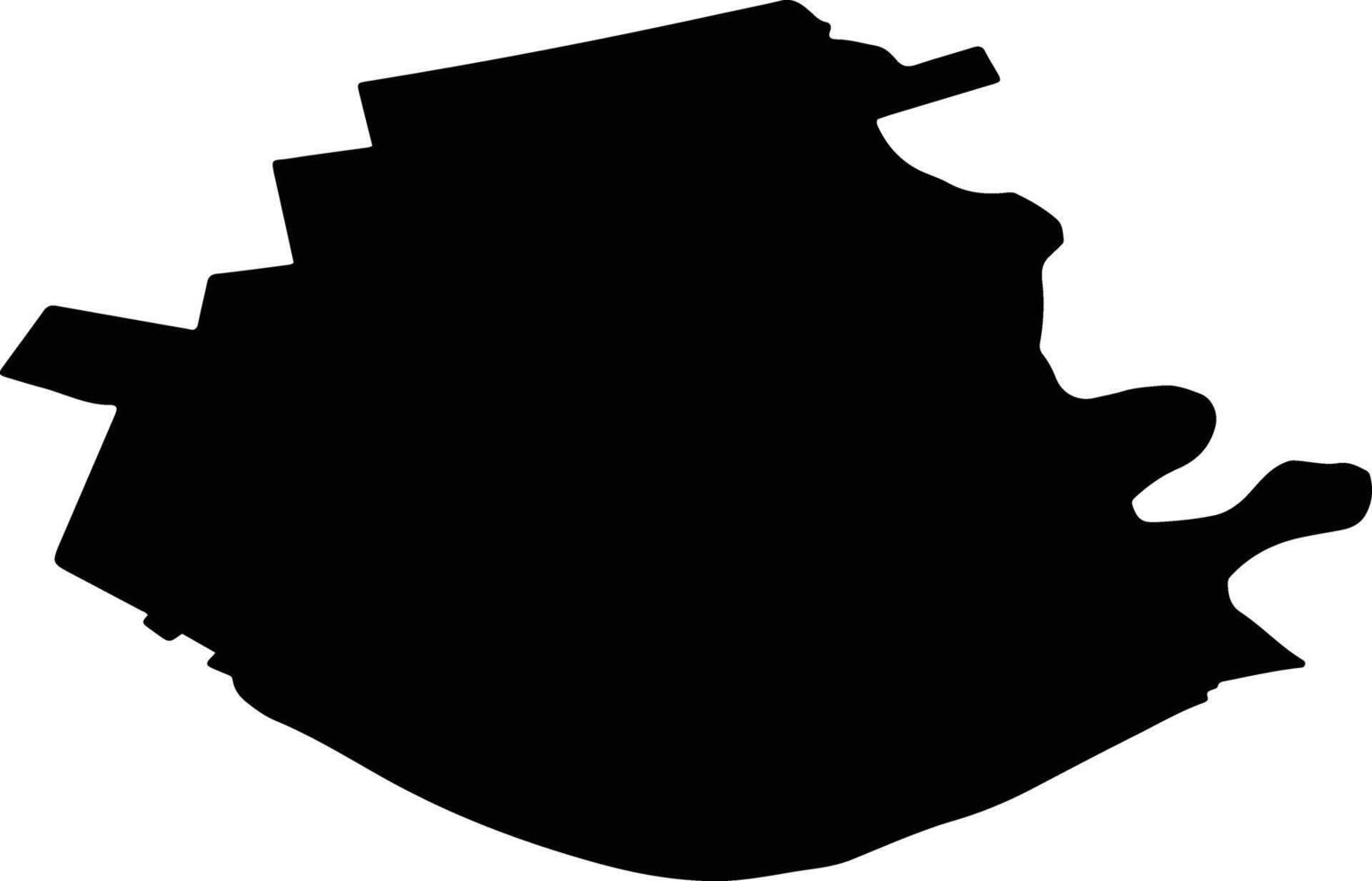 ISLAZ Romania silhouette map vector