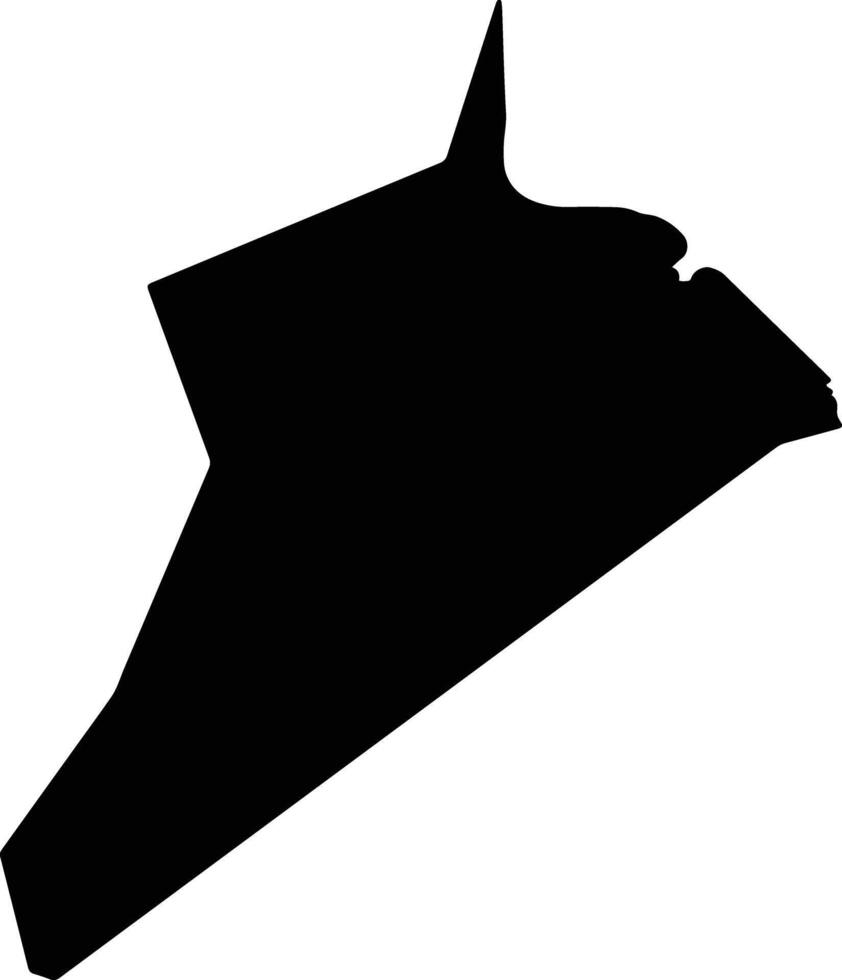 Isle of Wight United States silhouette map vector
