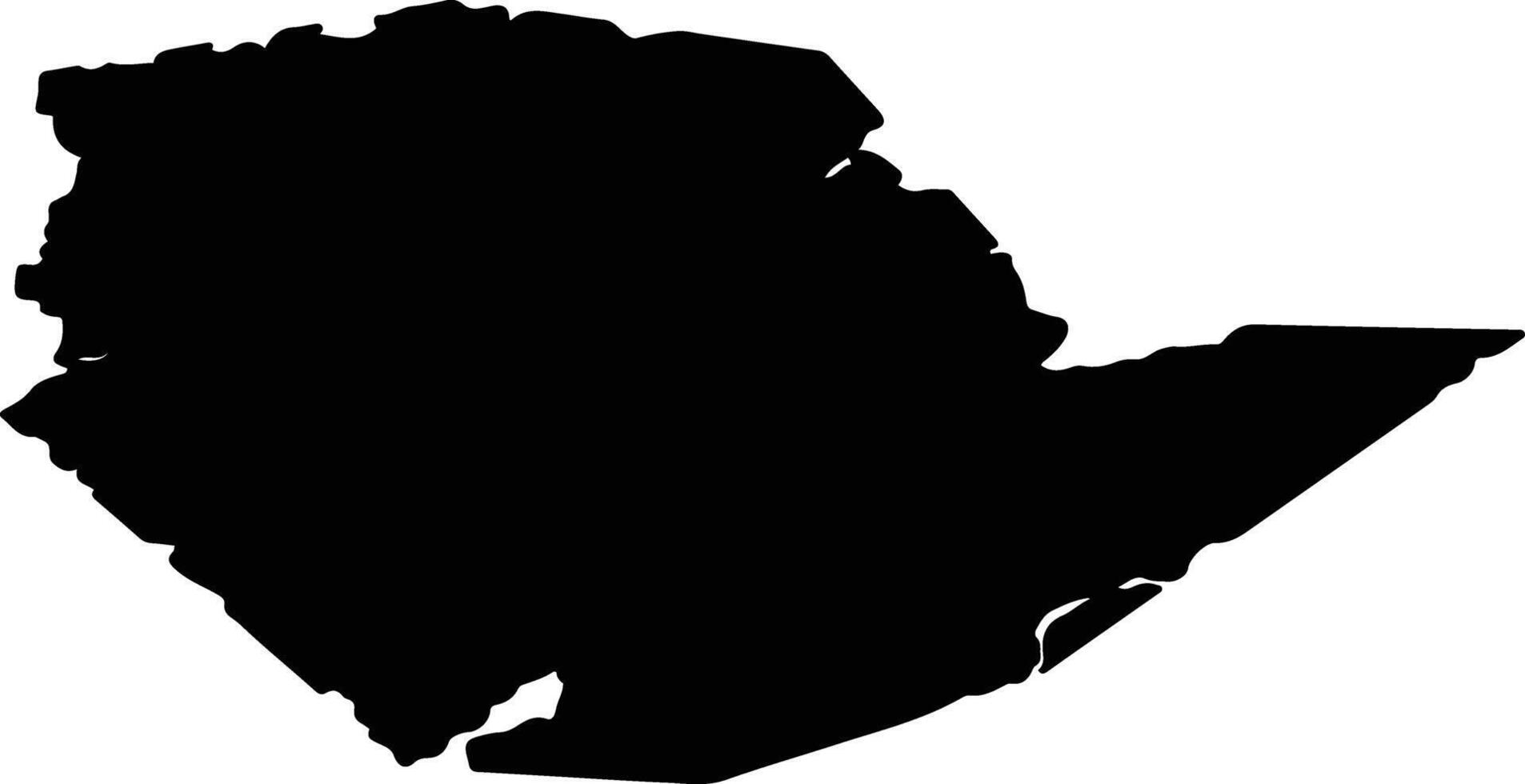 Isle of Anglesey United Kingdom silhouette map vector