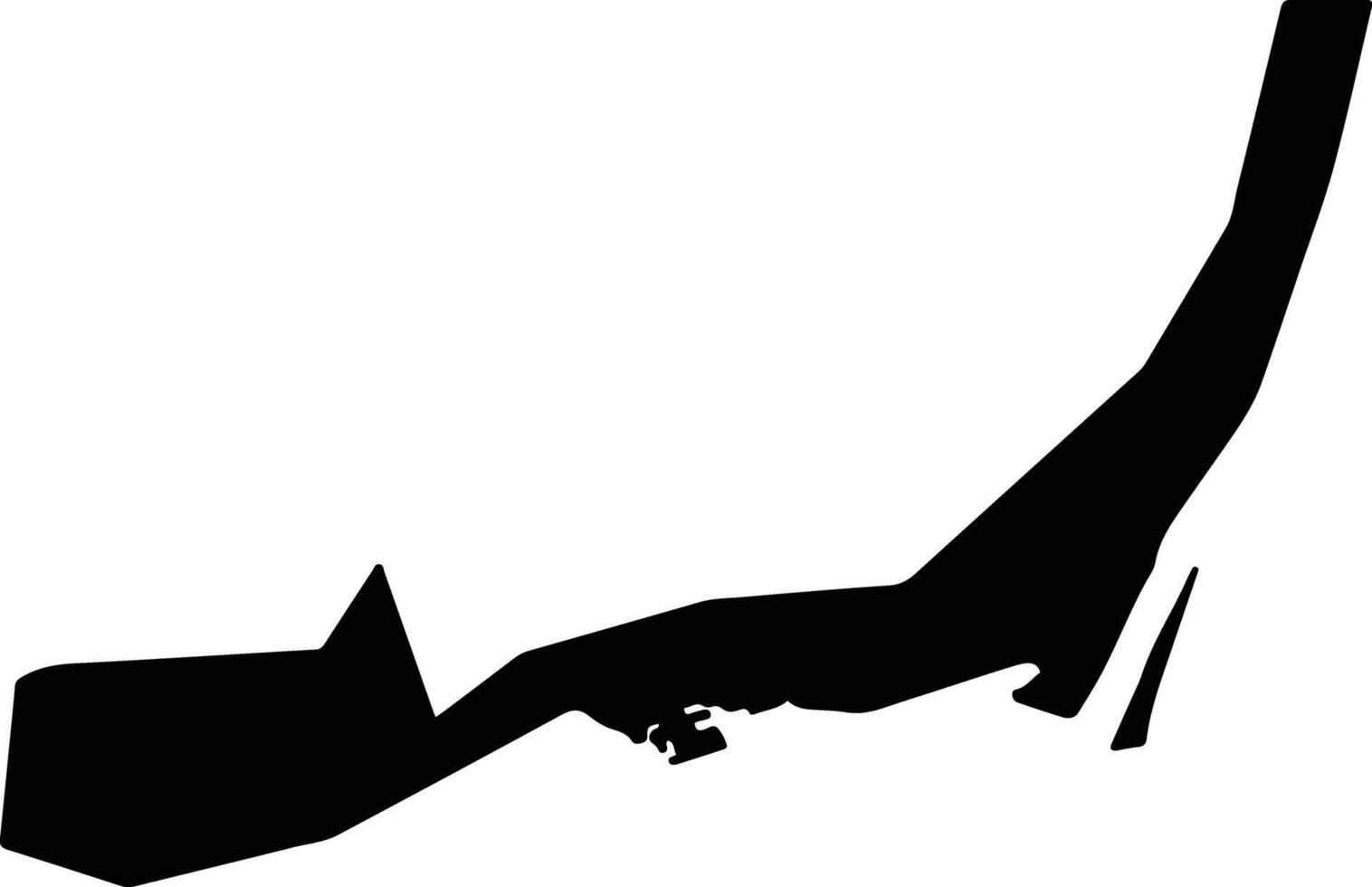 Ismailiyya 1 Egypt silhouette map vector