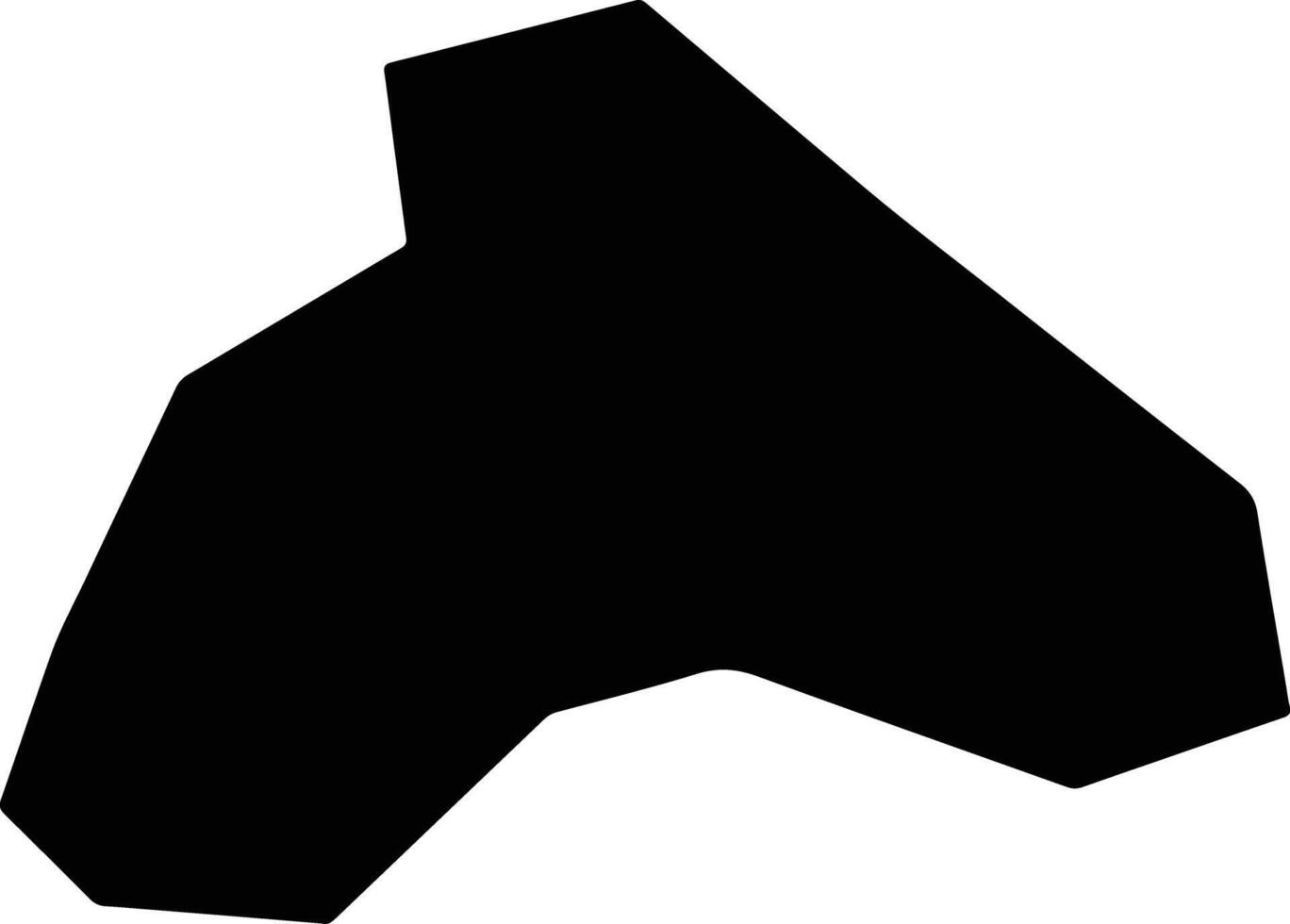 Isperih Bulgaria silhouette map vector
