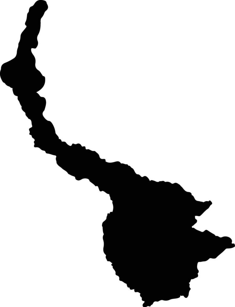 Isnos Colombia silhouette map vector