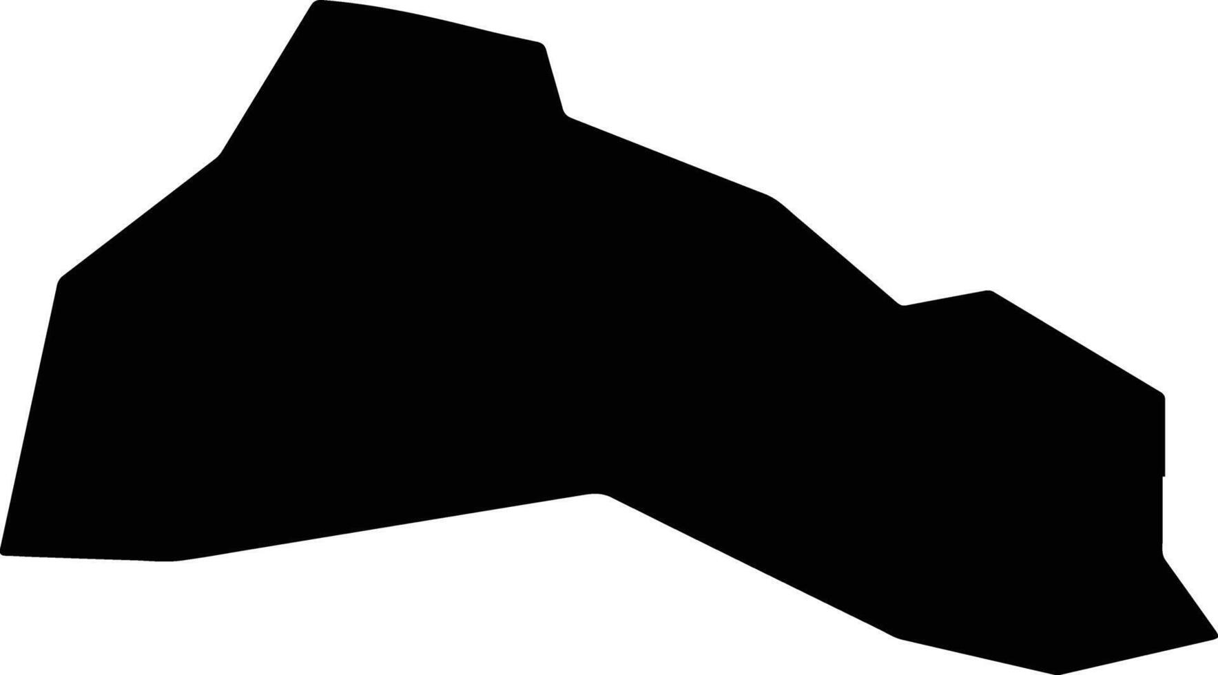 Istalif Afghanistan silhouette map vector
