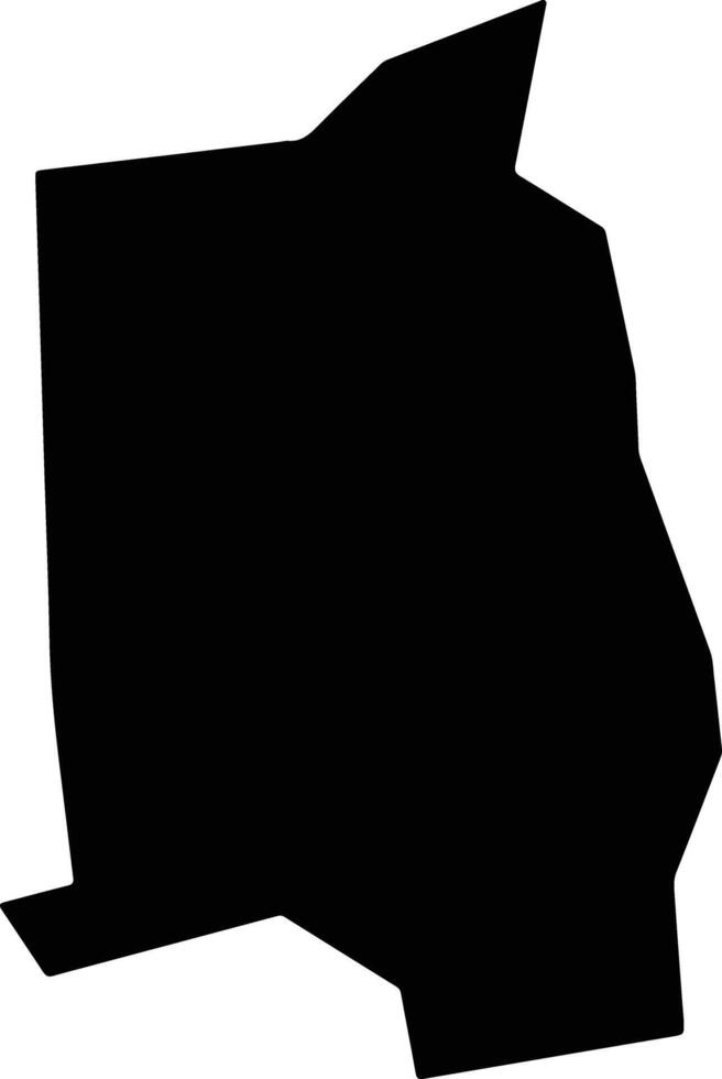 Isuikwuato Nigeria silhouette map vector